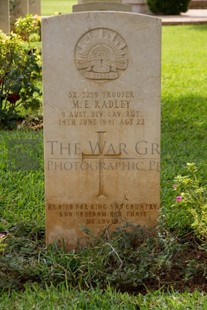 BEIRUT WAR CEMETERY - RADLEY, MERVIN EDWARD